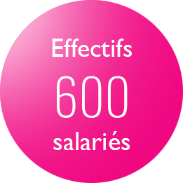Effectifs salariés : 600